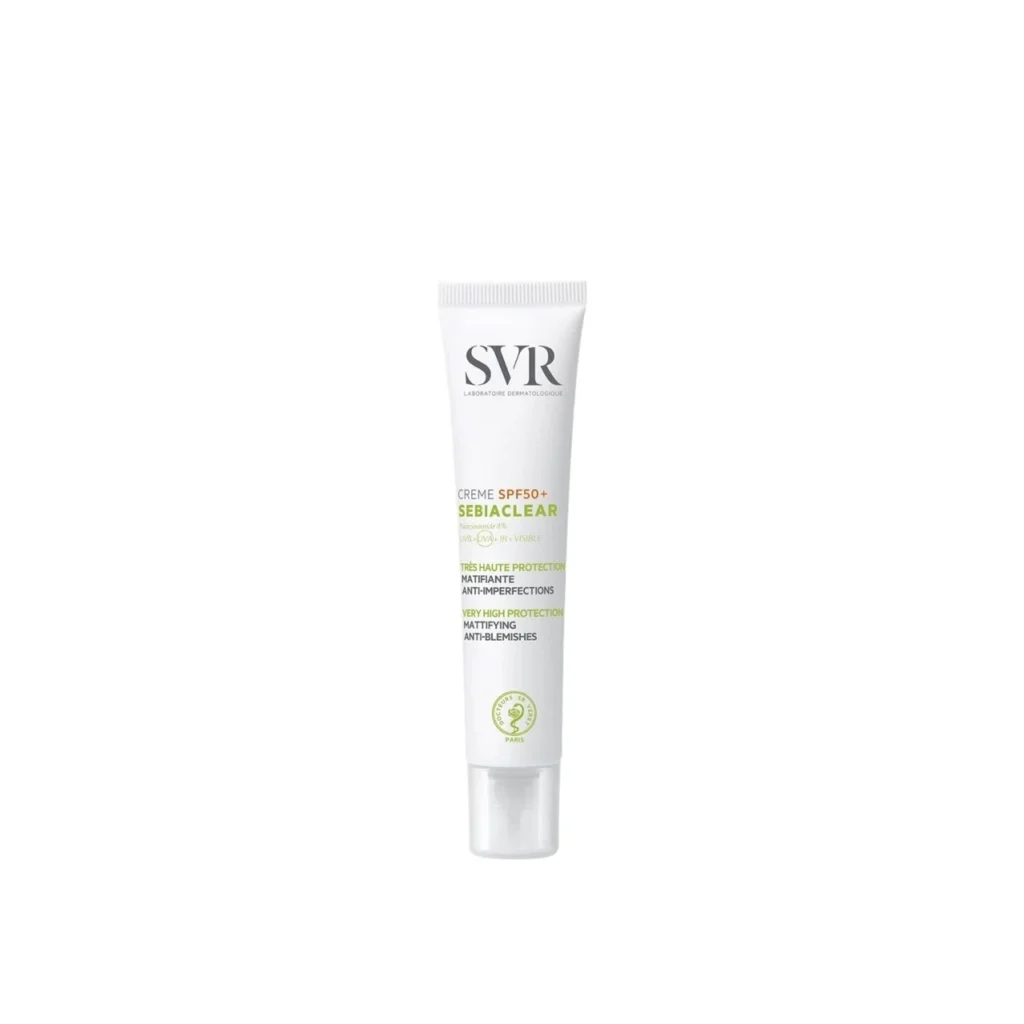 SVR-Sebiaclear-Cream SPF50-High Sun Protection-Mattifying Anti Blemish-Acne Prone Skin- 40ml