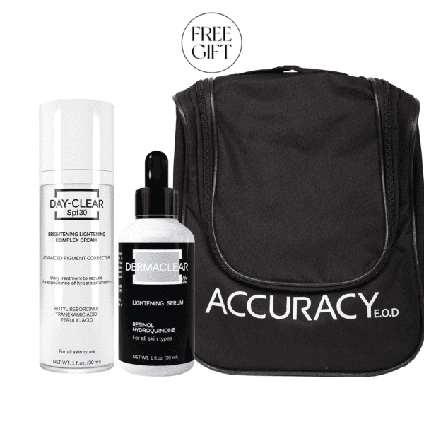 Accuracy’s Dark Spots & Hyperpigmentation Bundle Accuracy Day-Clear SPF30 Cream + Accuracy Dermaclear Lightening