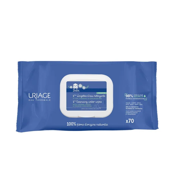 Uriage bebe 1st Cleansing Water Wipes x70