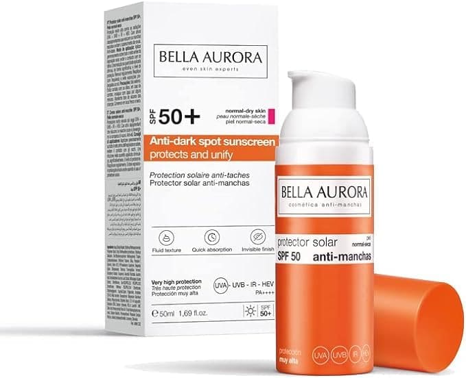 Bella Aurora UVA Plus Protect Anti-Dark Spots Photoprotector SPF50+ 50ml