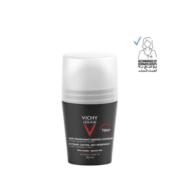 Vichy Homme 72 Hour Deodorant Anti Perspirant Soothing Effect for men 50ml