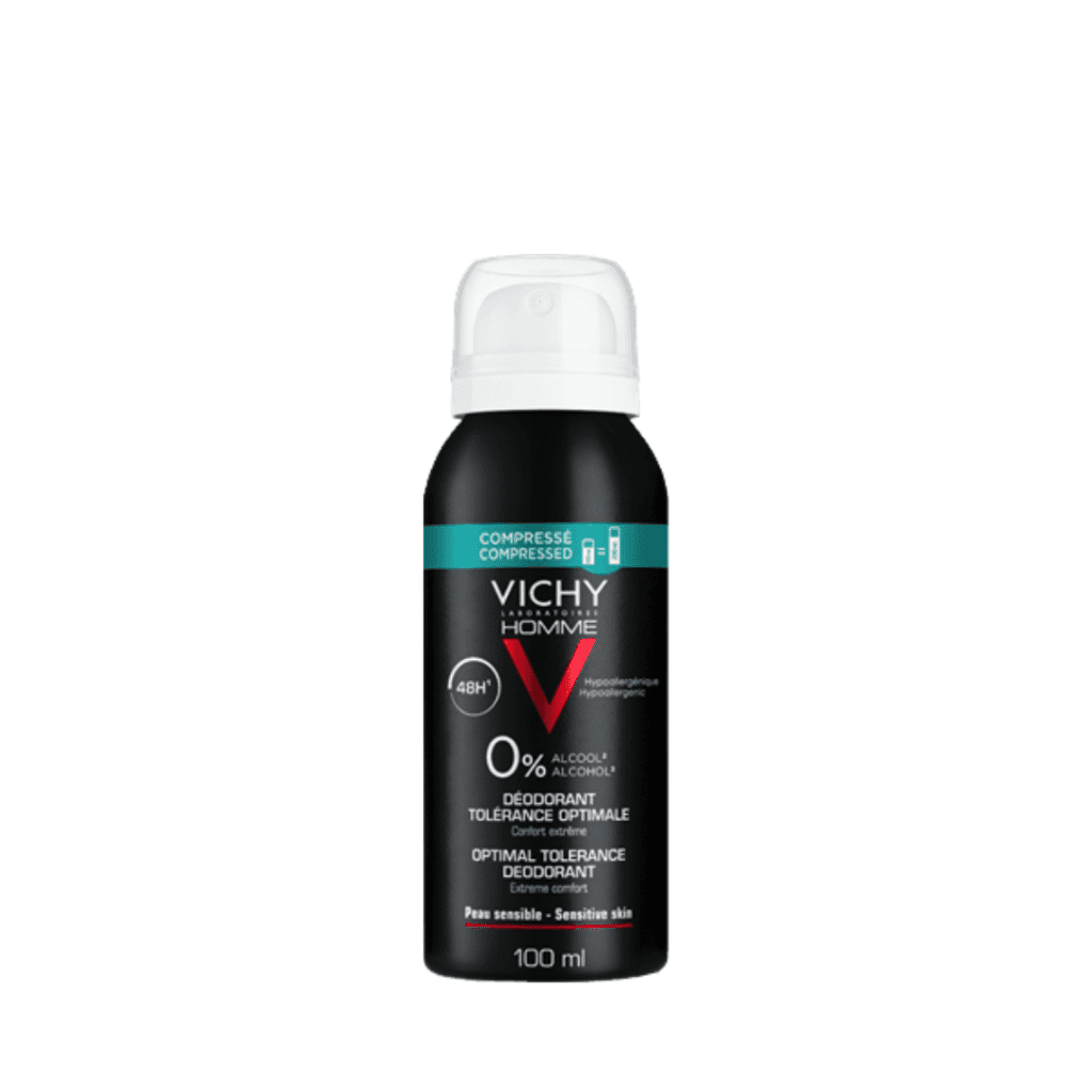 Vichy Homme 48 Hour Anti-Perspirant Optimal Tolerance Deodorant Spray for Men 100ml
