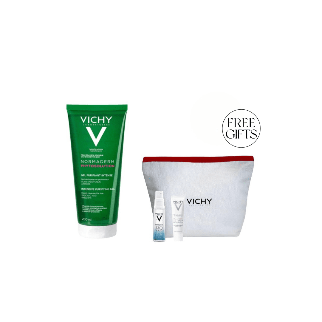 Vichy Normaderm Gel Cleanser - 200 ml + Free Minis