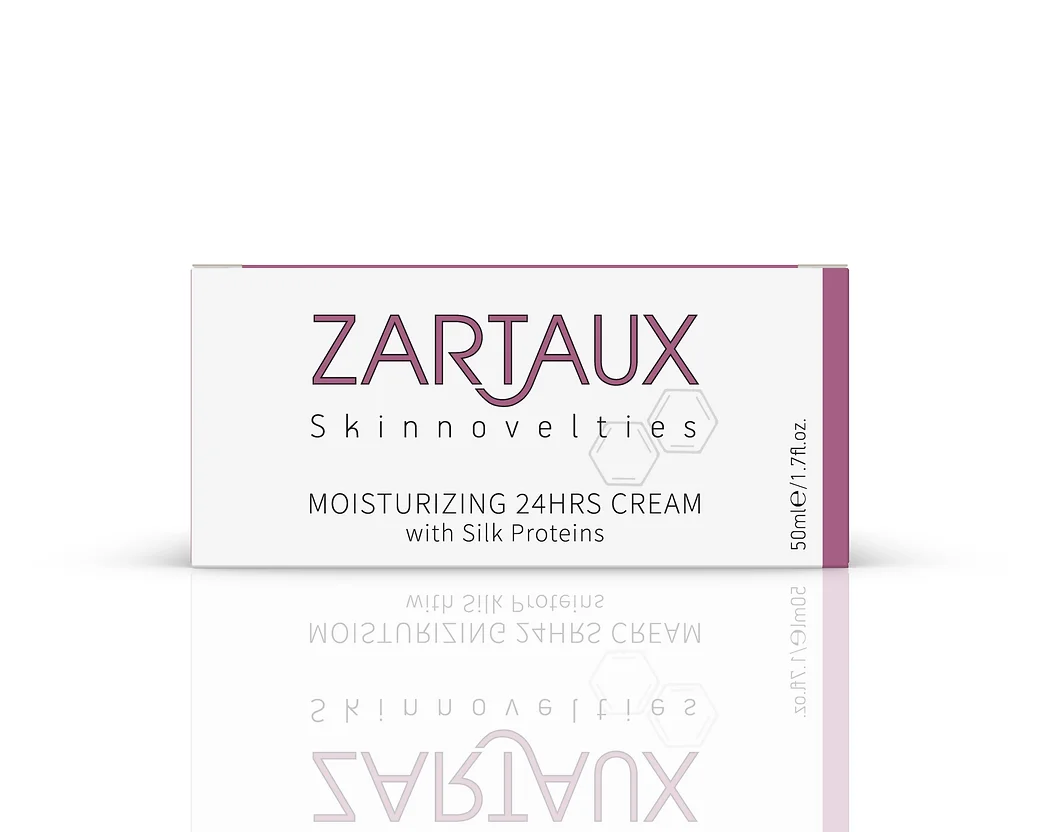 Zartaux Moisturizing 24 Hours Cream With Silk Protein - 50ml