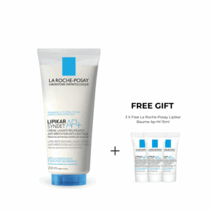 La Roche-Posay Lipikar Syndet AP+ Body Wash 200ml + 3 X Free La Roche-Posay Lipikar Baume Ap+M 15ml