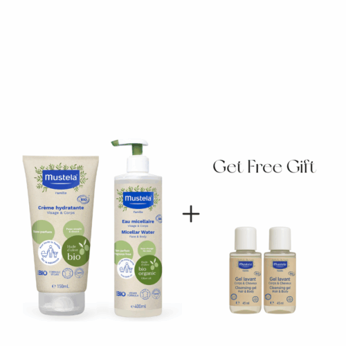 Mustela Organic Baby Care Essentials Bundle