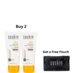 2 X Soskin Sun Cream Very High Protection SPF50 Water Resistant Rich – 50ml Sun Bundle