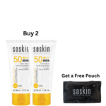 2 X Soskin Sun Cream Very High Protection Fluid Texture SPF50 – 50ml Sun Bundle