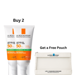 2 X La Roche-Posay Anthelios UVMUNE 400 SPF50+ Oil Control Gel Cream 50ml Sun Bundle