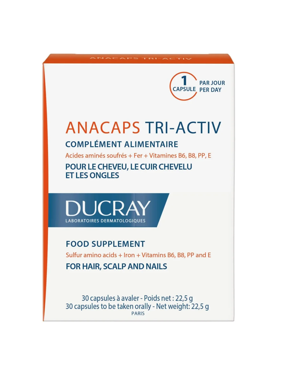 Ducray Anacaps Tri-Active – 30 Capsules