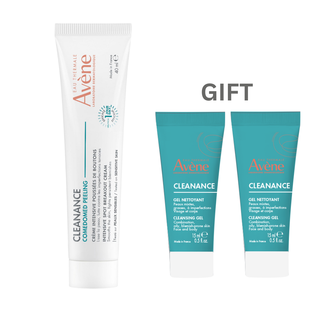 12 (1) Buy Avene Comedomed Peeling Cream – 40ml Get 2 Free Avene Cleanance Cleansing Gel 15ml